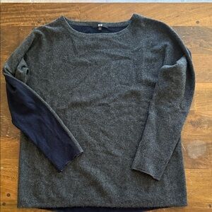 Uniqlo Charcoal and Navy Sweater